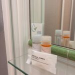 Amenities de baño en habitación individual en el centro de San Sebastián